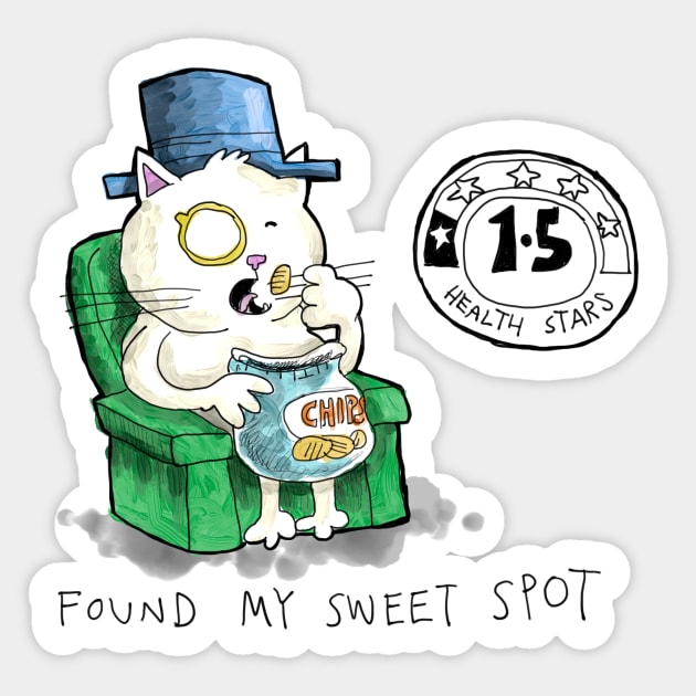 Dapper Cat - 1.5 stars Sticker by johnnybuzt